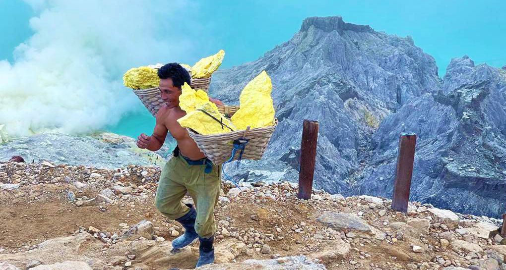 Die Schwefelmine des Ijen